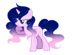 Size: 2240x1656 | Tagged: safe, artist:rainbows-skies, oc, oc only, oc:lisa, pony, unicorn, female, magical lesbian spawn, mare, offspring, parent:pinkie pie, parent:princess luna, parents:lunapie, simple background, solo, transparent background