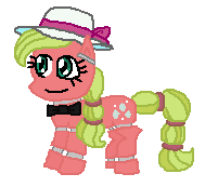 Size: 201x173 | Tagged: safe, artist:drypony198, oc, oc only, oc:maplejack, earth pony, pony, robot, robot pony, animatronic, bowtie, cowboys and equestrians, crossover, female, five nights at freddy's, hat, mad (tv series), mad magazine, maplejack, mare, picture for breezies, simple background, solo, species swap, transparent background
