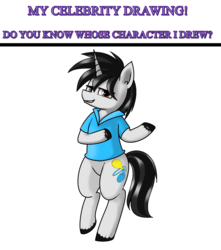 Size: 1472x1668 | Tagged: safe, artist:pencil bolt, oc, oc only, oc:creative flair, pony, unicorn, bipedal, horn, looking at you, male, request, simple background, smiling, solo, stallion, standing, unicorn oc, unshorn fetlocks, white background