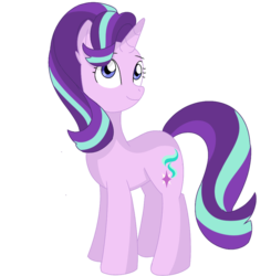 Size: 885x903 | Tagged: safe, artist:winter-scarf, starlight glimmer, pony, unicorn, g4, female, mare, simple background, smiling, solo, transparent background