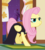 Size: 652x732 | Tagged: safe, screencap, fluttershy, pegasus, pony, g4, my little pony: friendship is magic, scare master, clothes, costume, cropped, door, dress, evil smile, female, grin, mare, smiling, solo