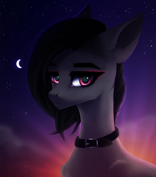 Size: 1126x1279 | Tagged: safe, artist:bastet-catmew, oc, oc only, earth pony, pony, bust, female, mare, portrait, solo, twilight (astronomy)