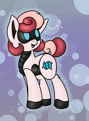 Size: 3261x4398 | Tagged: safe, artist:splitterpic, derpibooru exclusive, oc, oc only, oc:annie vorechine, earth pony, pony, robot, robot pony, cute, dialogue, female, simple background