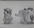 Size: 2990x2448 | Tagged: safe, artist:rockhoppr3, gummy, owlowiscious, bird, owl, g4, crossover, high res, monochrome, pascal, tangled (disney), tangled: the series, traditional art