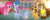 Size: 1280x521 | Tagged: safe, artist:fixca1987, party favor, pinkie pie, oc, oc:cheesing cake, oc:funnies caramel, oc:party pir, oc:pink lav, earth pony, pony, unicorn, g4, female, filly, half-siblings, male, offspring, parent:cheese sandwich, parent:party favor, parent:pinkie pie, parents:cheesepie, parents:partypie, pinkie pie gets all the stallions, ship:partypie, shipping, straight, teenager