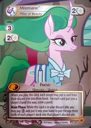 Size: 344x480 | Tagged: safe, enterplay, mistmane, pony, campfire tales, friends forever (set), g4, my little pony collectible card game, ccg, female, merchandise, solo