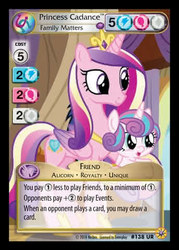Size: 344x480 | Tagged: safe, princess cadance, princess flurry heart, pony, g4, once upon a zeppelin, baby, baby pony, ccg, enterplay, female, friends forever (enterplay), mama cadence, merchandise, mother and daughter