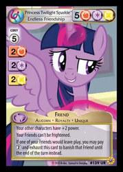 Size: 344x480 | Tagged: safe, twilight sparkle, alicorn, pony, g4, book, ccg, enterplay, female, friends forever (enterplay), merchandise, solo, twilight sparkle (alicorn)
