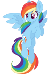 Size: 2048x3000 | Tagged: safe, artist:cinnamontee, rainbow dash, pegasus, pony, g4, cute, dashabetes, female, high res, mare, simple background, solo, spread wings, transparent background, wings