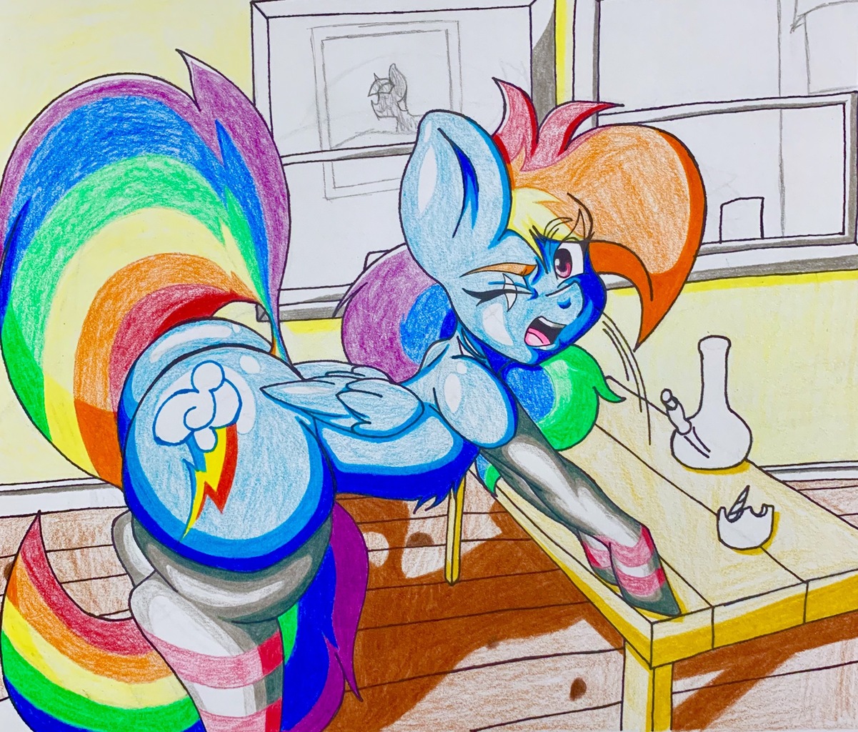 #1994153 - suggestive, artist:sora-arts, <b>rainbow</b> <b>dash</b>, twilight sparkle, se...