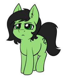 Size: 1228x1449 | Tagged: safe, artist:duop-qoub, oc, oc only, oc:anon, oc:filly anon, pony, female, filly, simple background, solo, transparent background