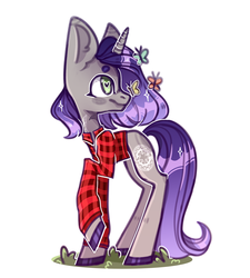 Size: 3600x4000 | Tagged: safe, artist:kaitlynmae1985, oc, oc only, oc:moonsonat, butterfly, pony, unicorn, commission, cute, green eyes, heart eyes, horn, long tail, simple background, solo, unicorn oc, wingding eyes