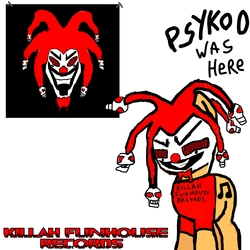 Size: 3000x3000 | Tagged: safe, oc, pony, clown, high res, insanity, jester, juggalo, killah funhouse records, lunatic, ms paint, ponified, psyko d, red