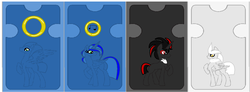 Size: 1301x480 | Tagged: safe, artist:shadonicalover1, oc, oc:sonica, alicorn, pony, alicornified, male, non-mlp oc, ponified, race swap, shadow the hedgehog, silver the hedgehog, sonic the hedgehog, sonic the hedgehog (series)