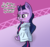 Size: 1819x1695 | Tagged: safe, artist:artiks, twilight sparkle, alicorn, pony, g4, alternate hairstyle, blushing, bronybait, dialogue, female, mare, solo, spa robe, twilight sparkle (alicorn)