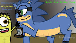 Size: 1024x576 | Tagged: safe, artist:zancibar, hybrid, pony, crossover, despicable me, every day we stray further from god's light, male, minion, ponified, sonic the hedgehog, sonic the hedgehog (series), why