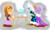 Size: 1024x609 | Tagged: safe, artist:spqr21, pony, blaze the cat, male, ponified, silver the hedgehog, simple background, sonic the hedgehog, sonic the hedgehog (series), transparent background, vanilla the rabbit