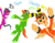 Size: 1024x794 | Tagged: safe, artist:spqr21, pony, charmy bee, deviantart muro, espio the chameleon, male, ponified, simple background, sonic the hedgehog, sonic the hedgehog (series), transparent background, vector the crocodile