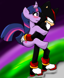 Size: 2200x2664 | Tagged: safe, artist:soul-yagami64, twilight sparkle, g4, crossover, high res, male, shadow the hedgehog, sonic the hedgehog, sonic the hedgehog (series)