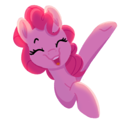 Size: 750x750 | Tagged: safe, artist:herfaithfulstudent, pinkie pie, pony, g4, female, simple background, smiling, solo