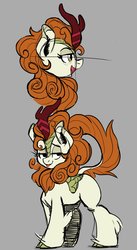 Size: 1036x1890 | Tagged: safe, artist:slimewiz, autumn blaze, kirin, pony, g4, sounds of silence, female, sketch, tongue out