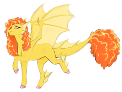 Size: 800x605 | Tagged: safe, artist:vindhov, oc, oc only, half-siren, hybrid, pony, colored hooves, crack ship offspring, fetlock fins, fins, interspecies offspring, magical lesbian spawn, offspring, parent:adagio dazzle, parent:fluttershy, raised hoof, simple background, spread wings, transparent background, wings