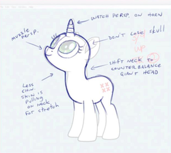 Size: 622x558 | Tagged: safe, pony, unicorn, g4, my little pony: the movie, the art of my little pony: the movie, how to draw, sketch, tutorial