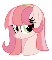 Size: 868x1000 | Tagged: safe, artist:crystal-tranquility, oc, oc only, oc:fruit basket, pony, bust, female, mare, portrait, simple background, solo, transparent background