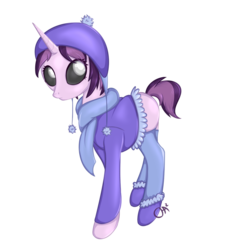 Size: 1024x1024 | Tagged: safe, artist:cha-squared, oc, oc only, oc:glimmer spirit, pony, unicorn, black sclera, clothes, female, jacket, mare, simple background, socks, solo, transparent background