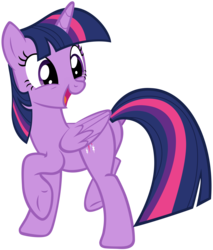 Size: 4843x5674 | Tagged: safe, artist:andoanimalia, twilight sparkle, alicorn, pony, the crystalling, absurd resolution, butt, female, looking back, open mouth, plot, raised hoof, simple background, solo, transparent background, twibutt, twilight sparkle (alicorn), underhoof, vector