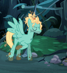 Size: 462x504 | Tagged: safe, screencap, zephyr breeze, pegasus, pony, flutter brutter, g4, angry, animated, dirty, gif, kicking, male, ouch, rock, solo, stallion, upset