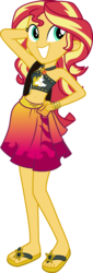 Size: 4376x12868 | Tagged: safe, artist:curvesandlines, edit, sunset shimmer, equestria girls, equestria girls specials, g4, my little pony equestria girls: better together, my little pony equestria girls: forgotten friendship, absurd resolution, adorasexy, arm behind head, bare shoulders, beach, beautiful, belly button, bikini, bikini babe, bikini top, bracelet, clothes, cute, cutie mark on clothes, feet, female, flip-flops, geode of empathy, hand on hip, height difference, huggable, jewelry, legs, magical geodes, midriff, moe, pose, sandals, sarong, selfie, sexy, shimmerbetes, shoulder bag, simple background, skirt, sleeveless, smiling, solo, standing, stomach, stupid sexy sunset shimmer, sultry pose, sunset selfie, swimsuit, transparent background, vector