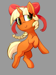 Size: 226x301 | Tagged: source needed, useless source url, safe, artist:lilfunkman, oc, oc:ducky ink, pony, unicorn, bow, cute, pokémon