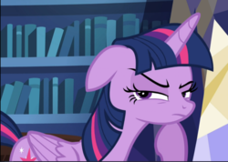 Size: 1223x871 | Tagged: safe, screencap, twilight sparkle, alicorn, pony, g4, what about discord?, cropped, female, floppy ears, lidded eyes, mare, narrowed eyes, solo, thinking, twilight sparkle (alicorn)