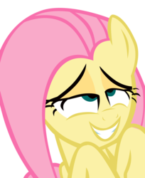 Size: 6000x7346 | Tagged: safe, artist:yourfavoritesenpai, fluttershy, pony, g4, absurd resolution, ahegao, female, open mouth, simple background, solo, transparent background