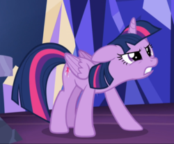 Size: 977x810 | Tagged: safe, screencap, twilight sparkle, alicorn, pony, g4, what about discord?, angry, cropped, crouching, ears back, female, folded wings, mare, narrowed eyes, sad, solo, twilight sparkle (alicorn), wings