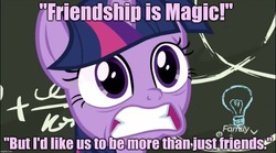 Size: 1280x712 | Tagged: safe, edit, edited screencap, screencap, twilight sparkle, alicorn, pony, g4, my little pony best gift ever, caption, discovery family logo, female, food, gritted teeth, image macro, implied shipping, meme, pudding, solo, text, twilight sparkle (alicorn)