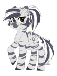 Size: 1024x1356 | Tagged: safe, artist:sk-ree, oc, oc only, oc:zephira, pony, zebra, female, mother, simple background, solo, transparent background
