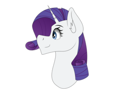 Size: 900x720 | Tagged: safe, artist:zeronitroman, rarity, pony, g4, bust, female, happy, smiling, solo