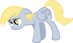Size: 5015x2971 | Tagged: safe, artist:yenshin, derpy hooves, pegasus, pony, g4, female, frown, mare, sad, simple background, solo, transparent background, vector