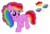 Size: 1571x1080 | Tagged: safe, artist:徐詩珮, oc, oc:rainbow candy, pegasus, pony, g4, female, magical lesbian spawn, mare, next generation, offspring, parent:pinkie pie, parent:rainbow dash, parents:pinkiedash, rainbow hair, simple background, transparent background