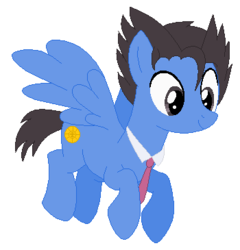 Size: 350x365 | Tagged: safe, artist:fjessemcsm, artist:selenaede, pegasus, pony, ace attorney, barely pony related, base used, capcom, crossover, necktie, phoenix wright, ponified