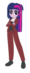 Size: 264x626 | Tagged: safe, artist:dashiepowerbases, artist:fjessemcsm, twilight sparkle, alicorn, human, equestria girls, g4, ace attorney, alternate hairstyle, barely eqg related, base used, capcom, clothes, crossover, miles edgeworth, shoes, twilight sparkle (alicorn)