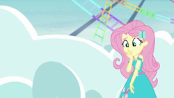 Size: 1920x1080 | Tagged: safe, screencap, fluttershy, equestria girls, equestria girls series, g4, rollercoaster of friendship, female, geode of fauna, magical geodes, solo