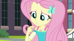 Size: 1920x1080 | Tagged: safe, screencap, fluttershy, equestria girls, g4, my little pony equestria girls: better together, the finals countdown, female, geode of fauna, magical geodes