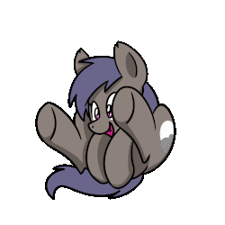 Size: 1000x1000 | Tagged: safe, artist:sugar morning, oc, oc only, oc:night skies, bat pony, pony, animated, cute, dumb running ponies, fangs, female, frame by frame, gif, happy, mare, open mouth, rolling, silly, silly pony, simple background, solo, transparent background, ych result