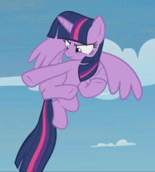 Size: 844x938 | Tagged: safe, screencap, twilight sparkle, alicorn, pony, g4, the cutie re-mark, cropped, determined, female, flying, mare, solo, spread wings, twilight sparkle (alicorn), wings