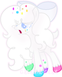 Size: 369x457 | Tagged: safe, artist:galaxie-chan, oc, oc only, earth pony, pony, base used, bow, deer tail, female, hair bow, mare, simple background, solo, transparent background