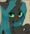 Size: 1280x1498 | Tagged: safe, artist:catment, queen chrysalis, changeling, changeling queen, pony, g4, bust, female, looking at you, portrait, smiling, solo