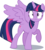 Size: 847x943 | Tagged: safe, artist:itv-canterlot, twilight sparkle, alicorn, pony, g4, the cutie re-mark, female, mare, raised hoof, shocked, simple background, solo, transparent background, twilight sparkle (alicorn), vector, wide eyes, wings